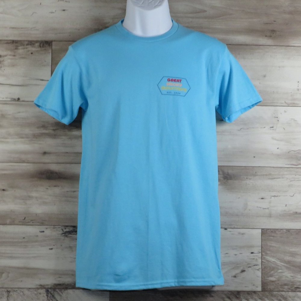 Beachwood* Men's Short Sleeve Crew Neck‎ Straight Hem Pullover Tee Shirt~ Small